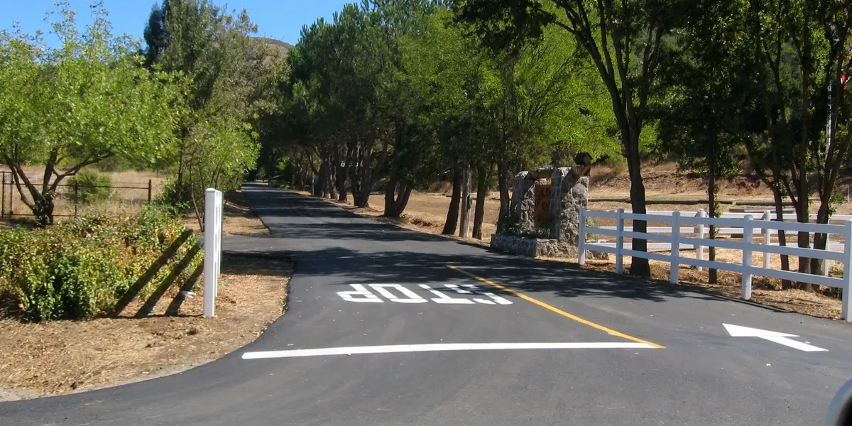 Entrance off of Watsonville Road